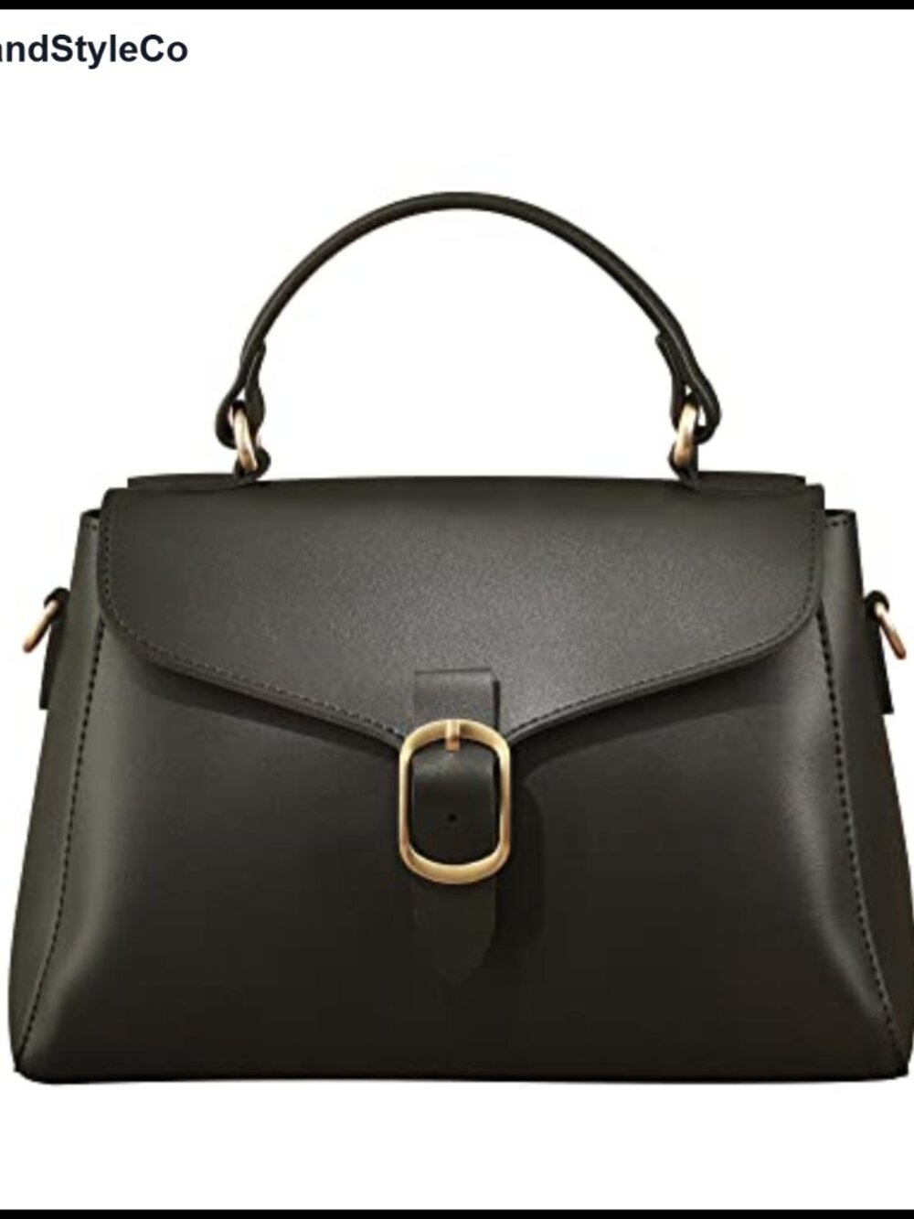 Vintage Vegan Leather Flap Top Handle Satchel Bag with Detachable Clutch